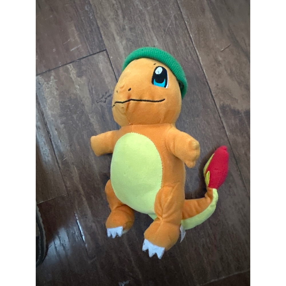 Pokemon Charmander Plush Green Beanie Hat Wicked Cool Toys WCT Stuffed Animal